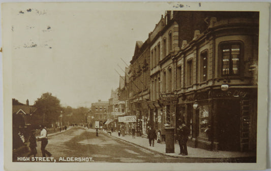 Vintage Postcard of the High Street, Aldershot, 1915