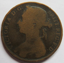 Load image into Gallery viewer, 1893 Queen Victoria Bun Head One Penny Coin - Great Britain
