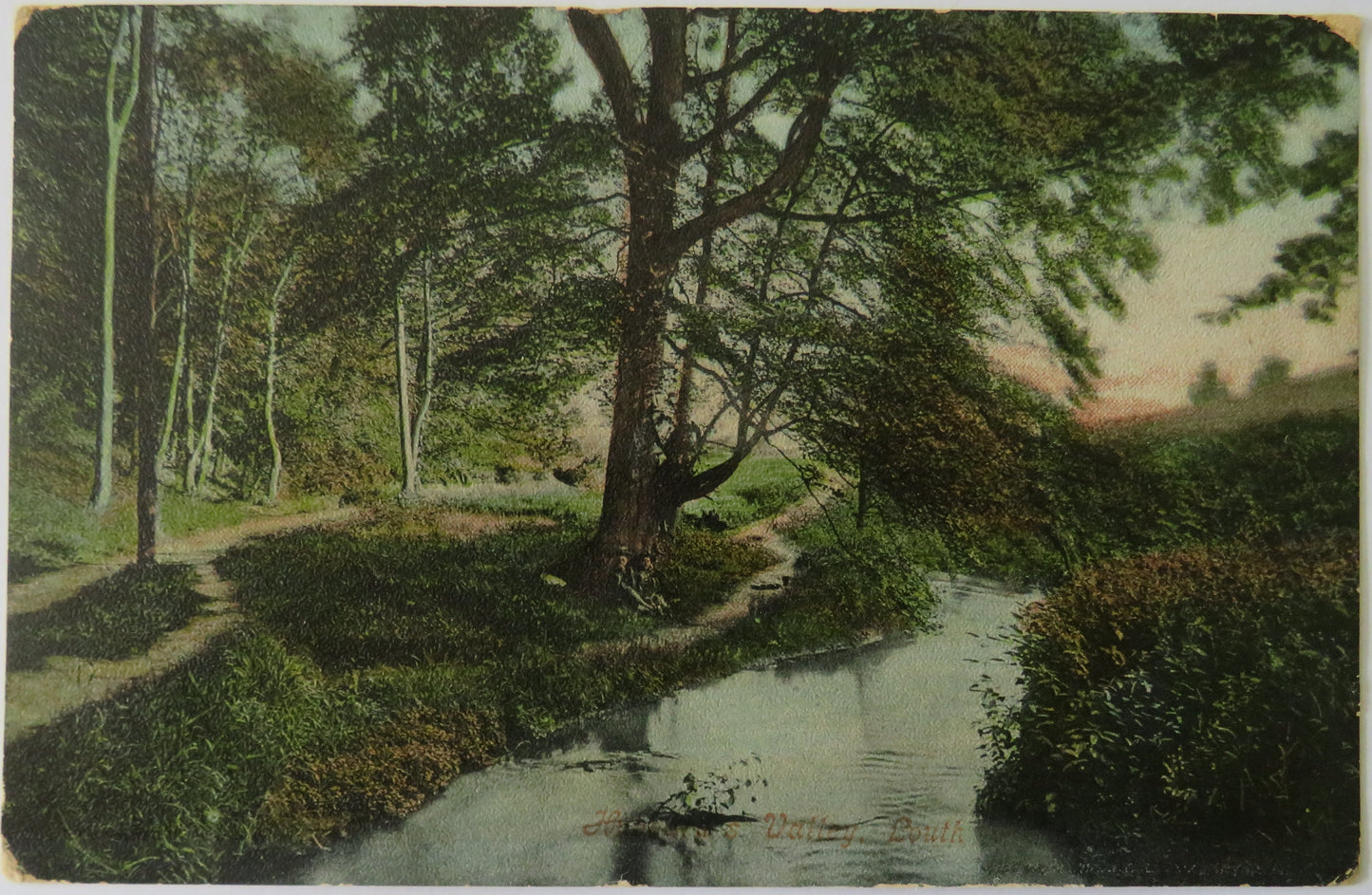 Vintage Postcard of Hubbard's Valley, Louth, 1906