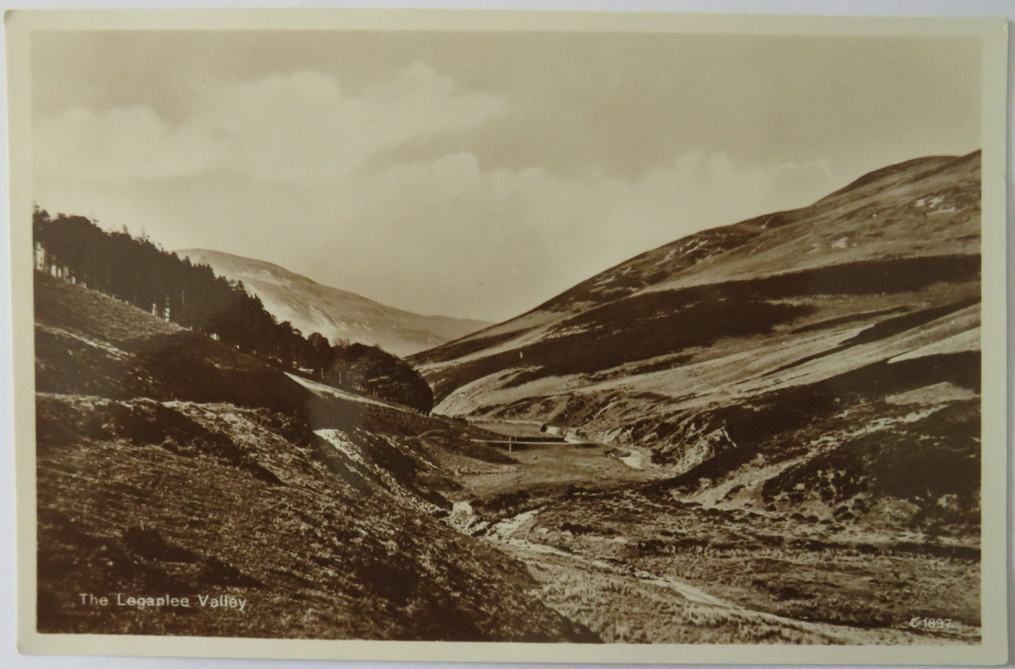 Vintage Postcard of The Leganlee Valley
