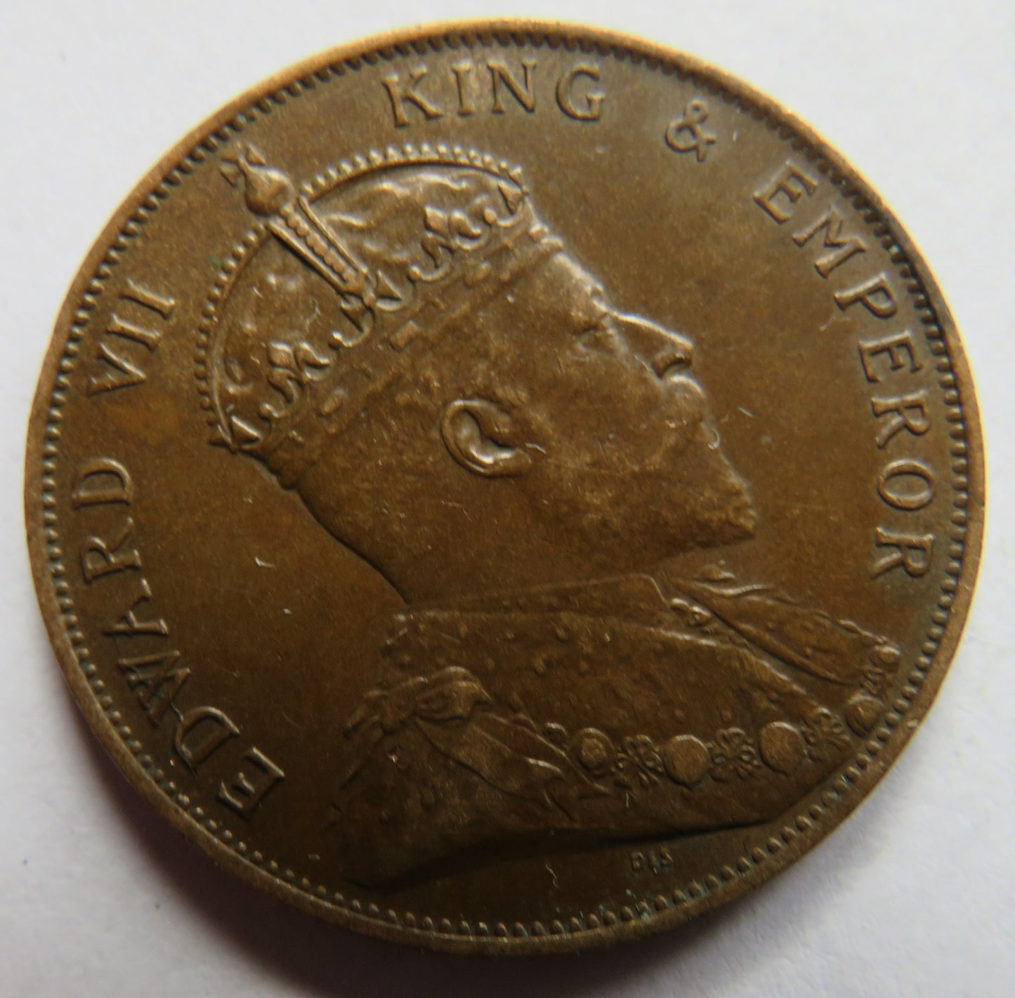 1909 King Edward VII Jersey 1/12th of a Shilling Coin