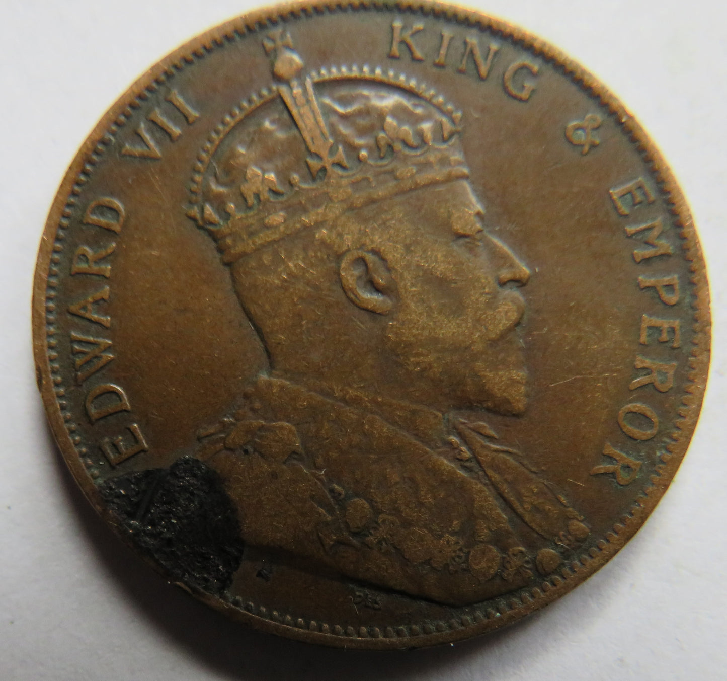 1909 King Edward VII Jersey 1/12th of a Shilling Coin