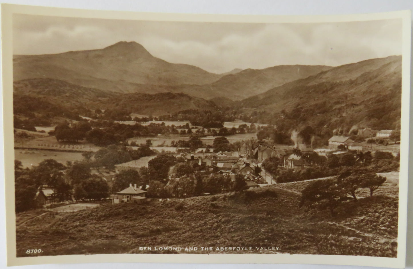 Vintage Postcard of Ben Lomond and the Aberfoyle Valley, 1956