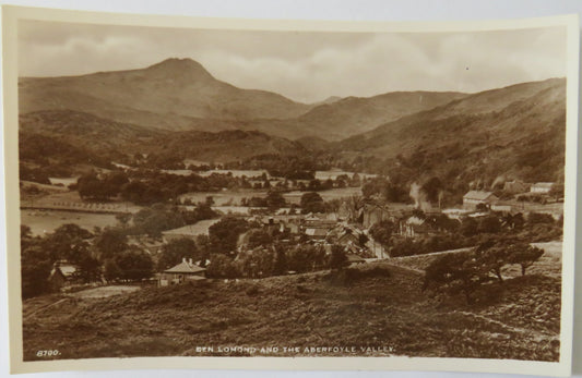 Vintage Postcard of Ben Lomond and the Aberfoyle Valley, 1956