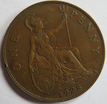 Load image into Gallery viewer, 1928 King George V One Penny Coin - Great Britain
