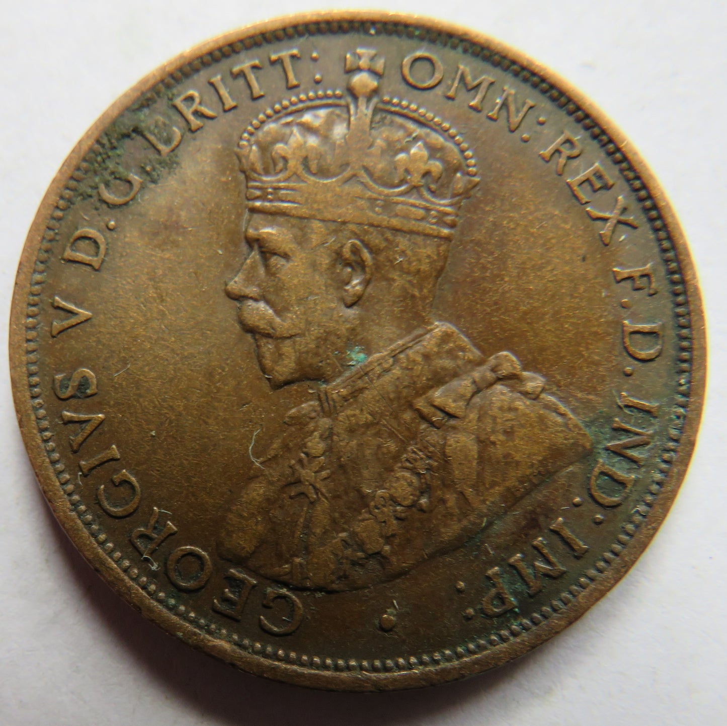 1913 King George V Jersey 1/12th of a Shilling Coin