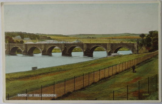 Vintage Postcard of Bridge of Dee, Aberdeen