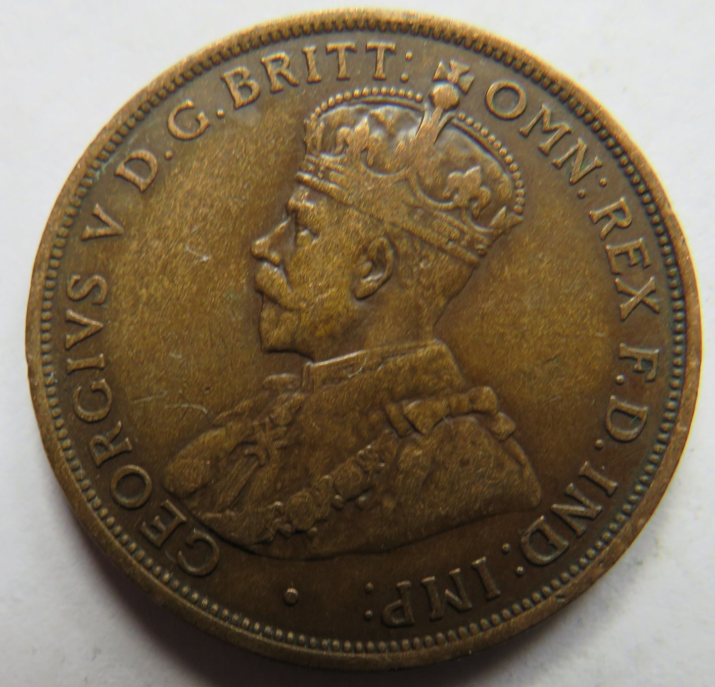 1913 King George V Jersey 1/12th of a Shilling Coin
