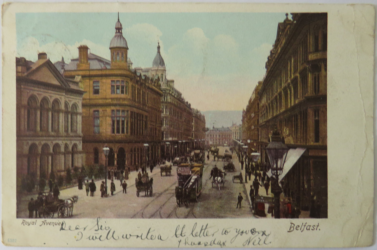 Vintage Postcard of the Royal Avenue, Belfast