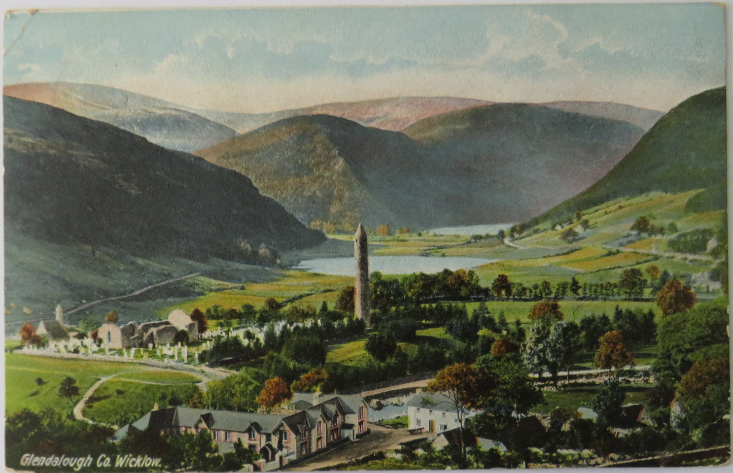 Vintage Postcard of Glendalough Co. Wicklow, 1905