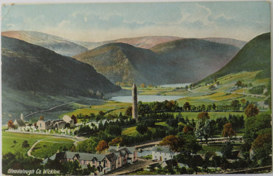 Vintage Postcard of Glendalough Co. Wicklow, 1905
