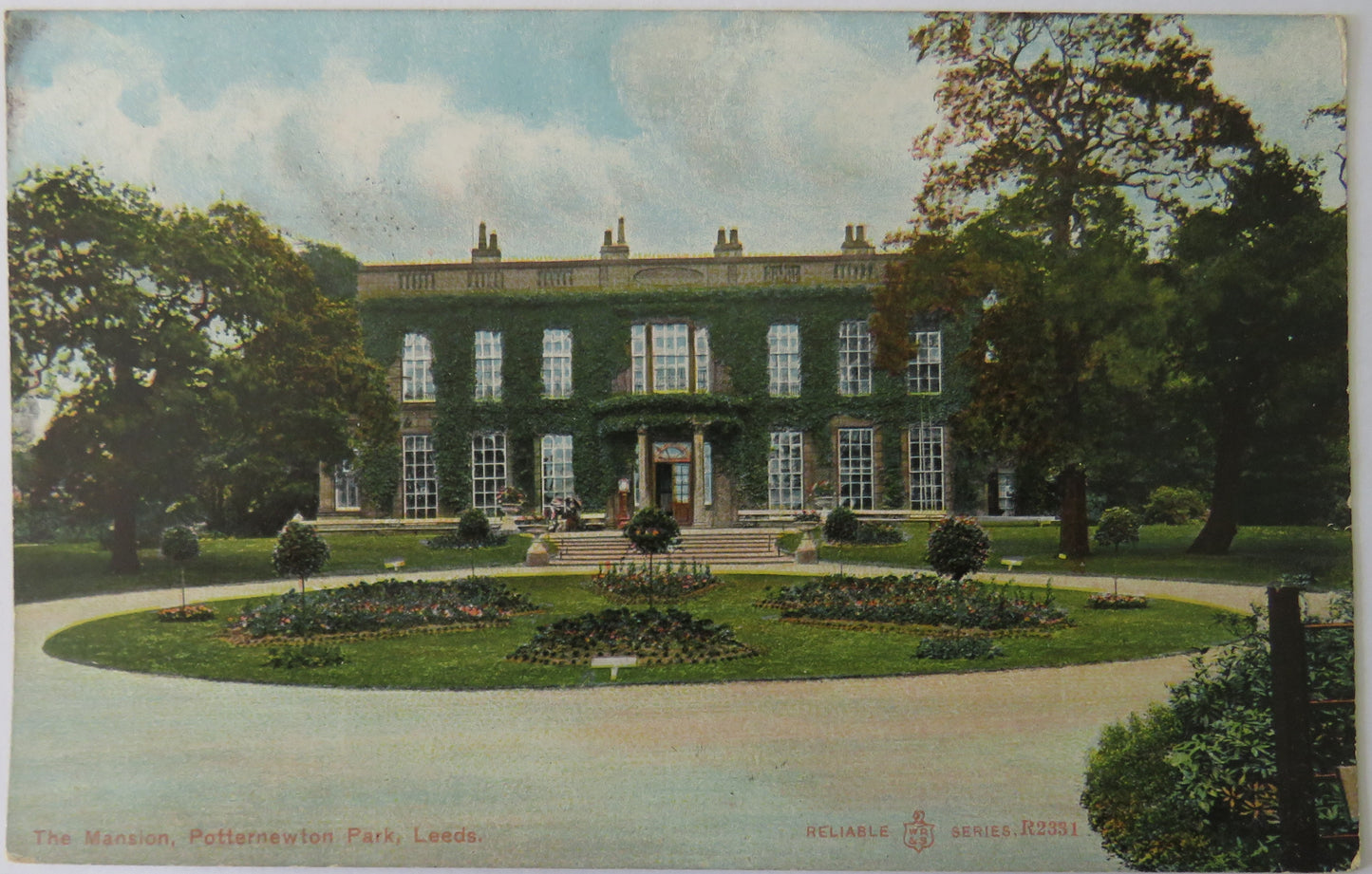 Vintage Postcard of The Mansion, Potternewton Park, Leeds
