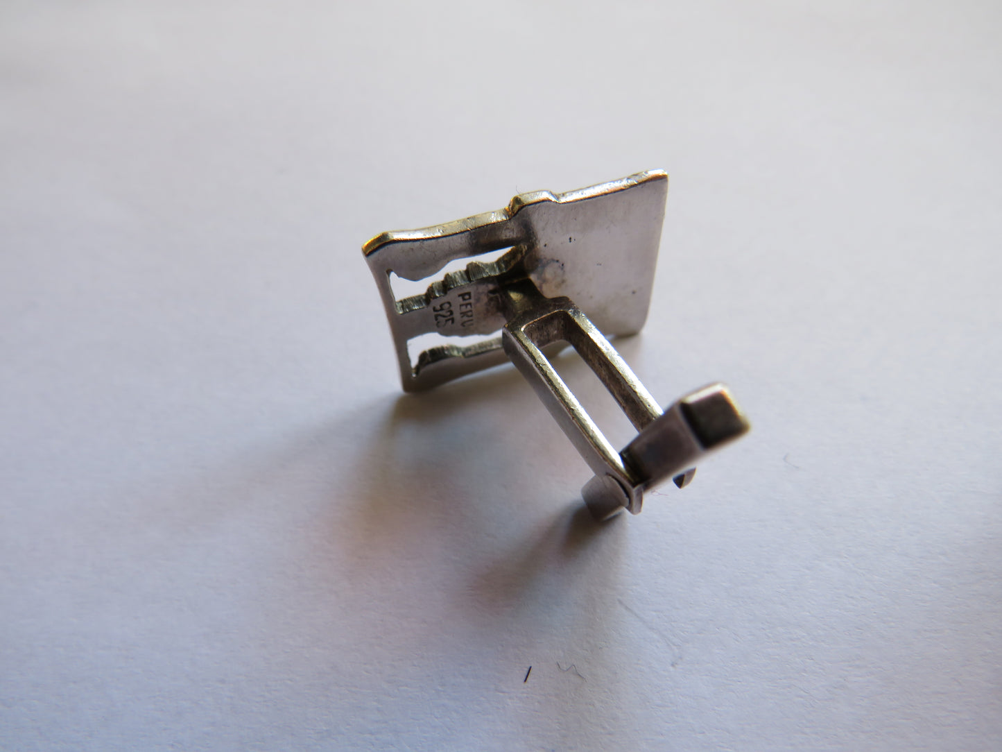 Pair of Men's Sterling Silver Cufflinks From Peru
