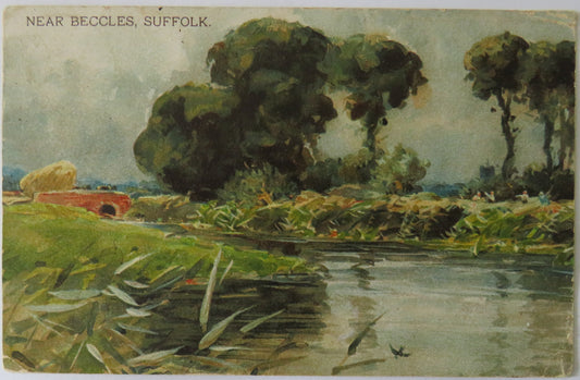 Vintage Postcard of Near Beccles, Suffolk