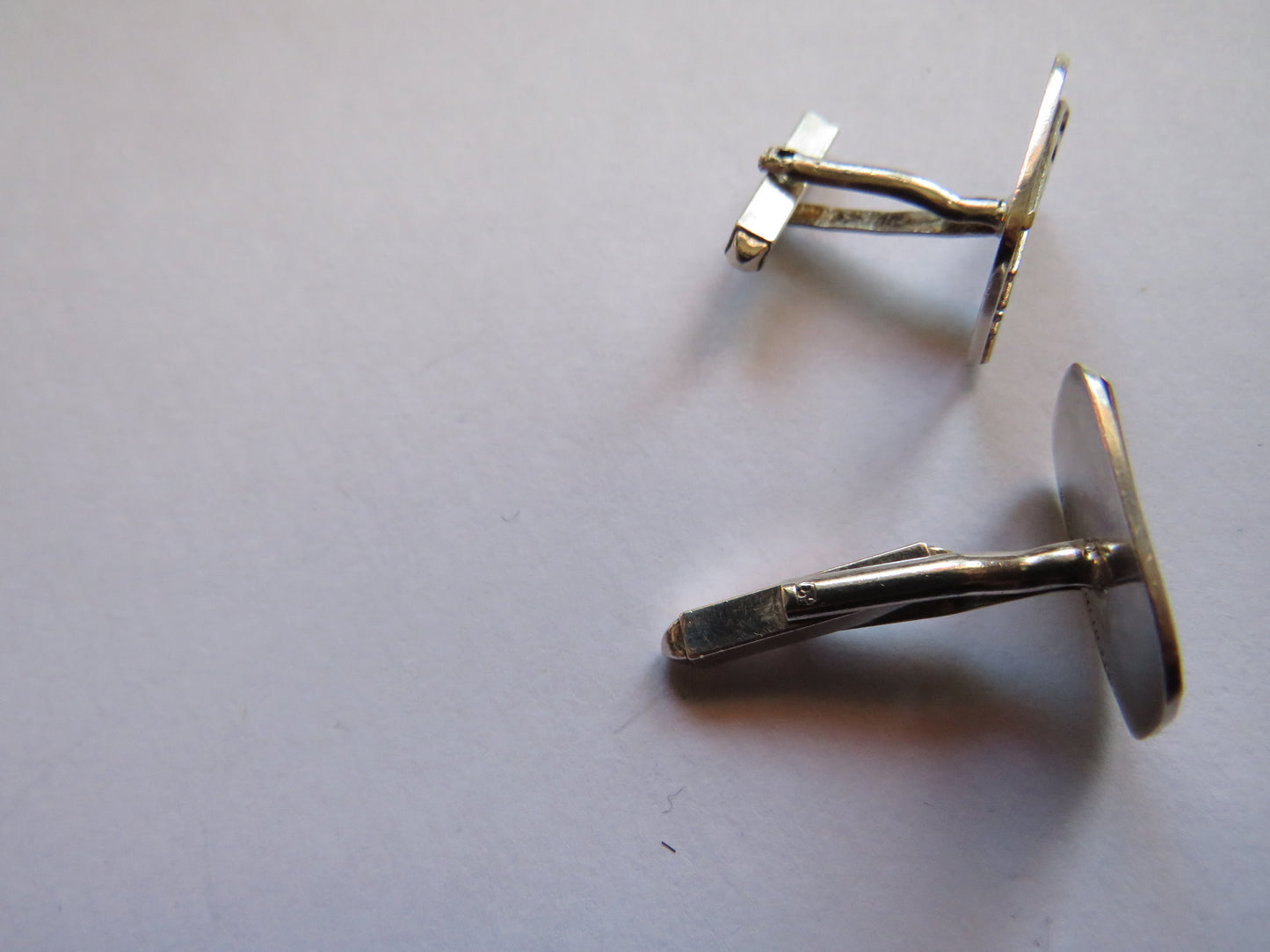Stylish Pair of Men's Sterling Silver Cufflinks