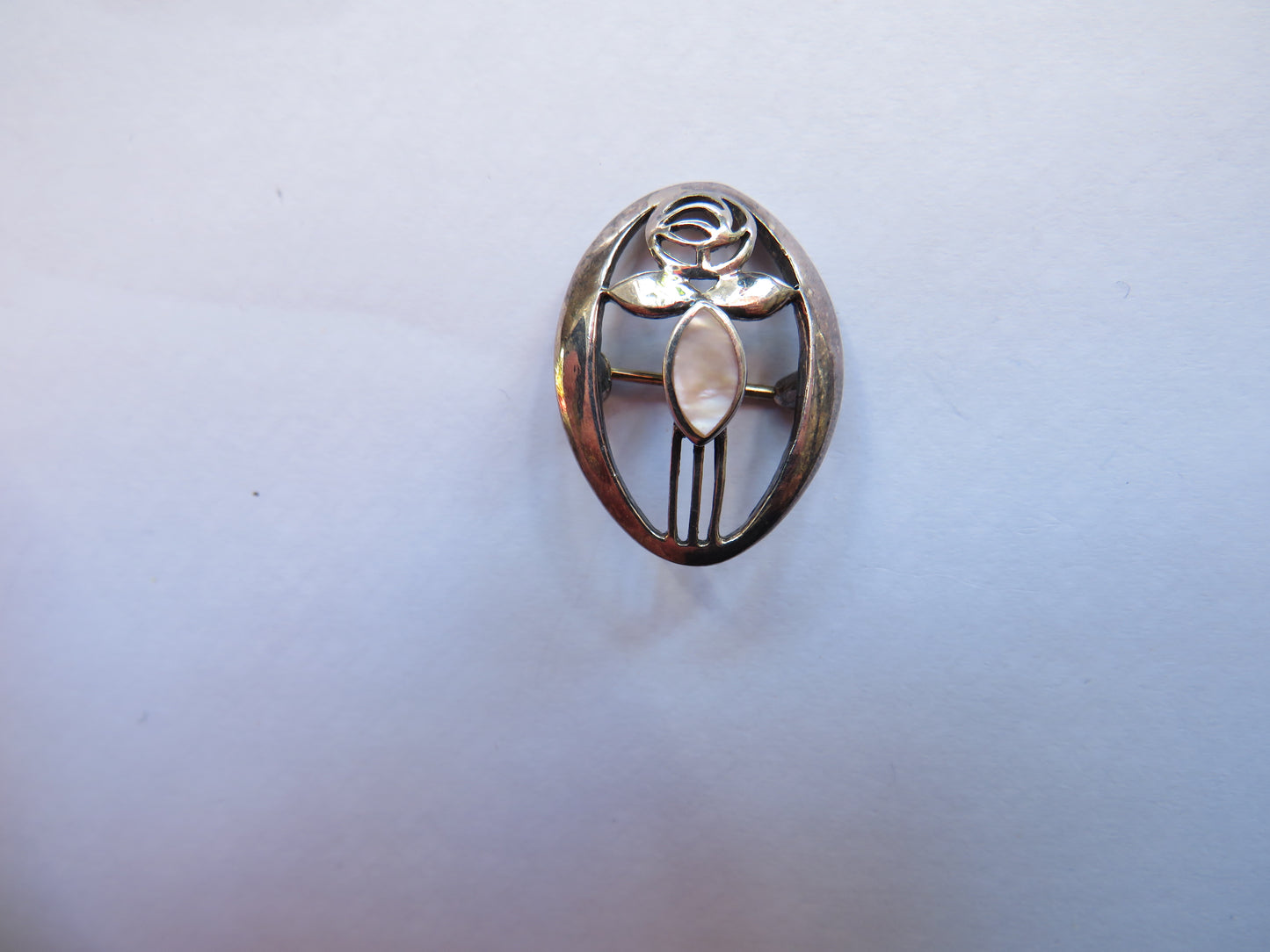 Ladies Sterling Silver Brooch Charles Rennie Mackintosh Style By Kit Heath