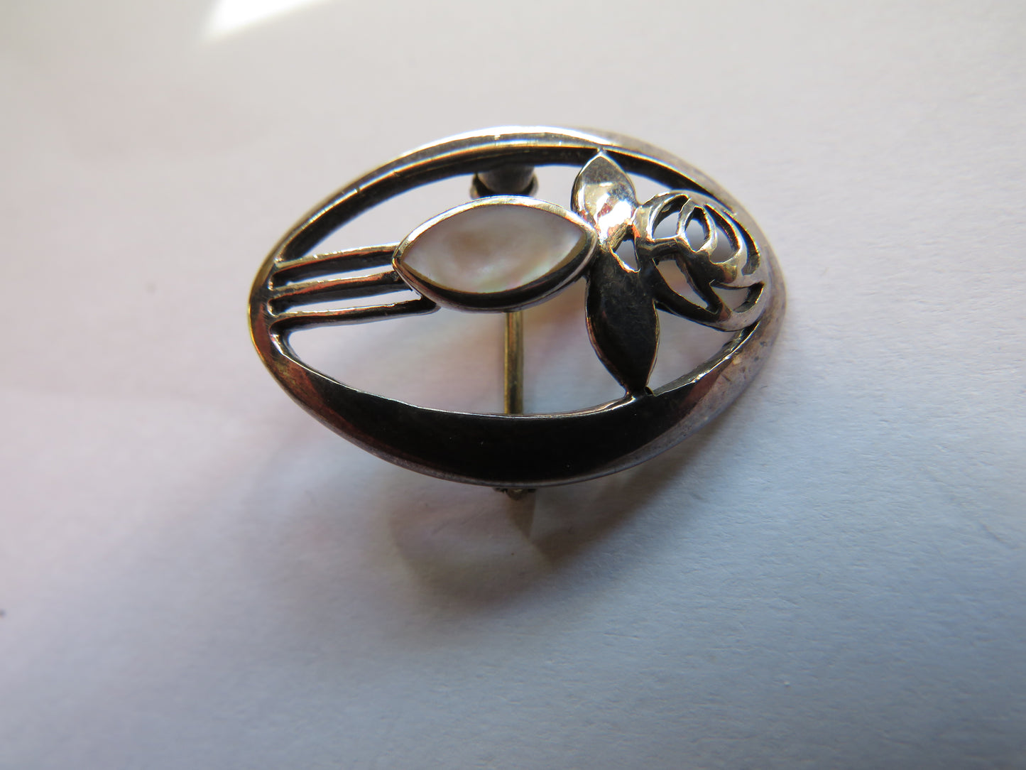 Ladies Sterling Silver Brooch Charles Rennie Mackintosh Style By Kit Heath
