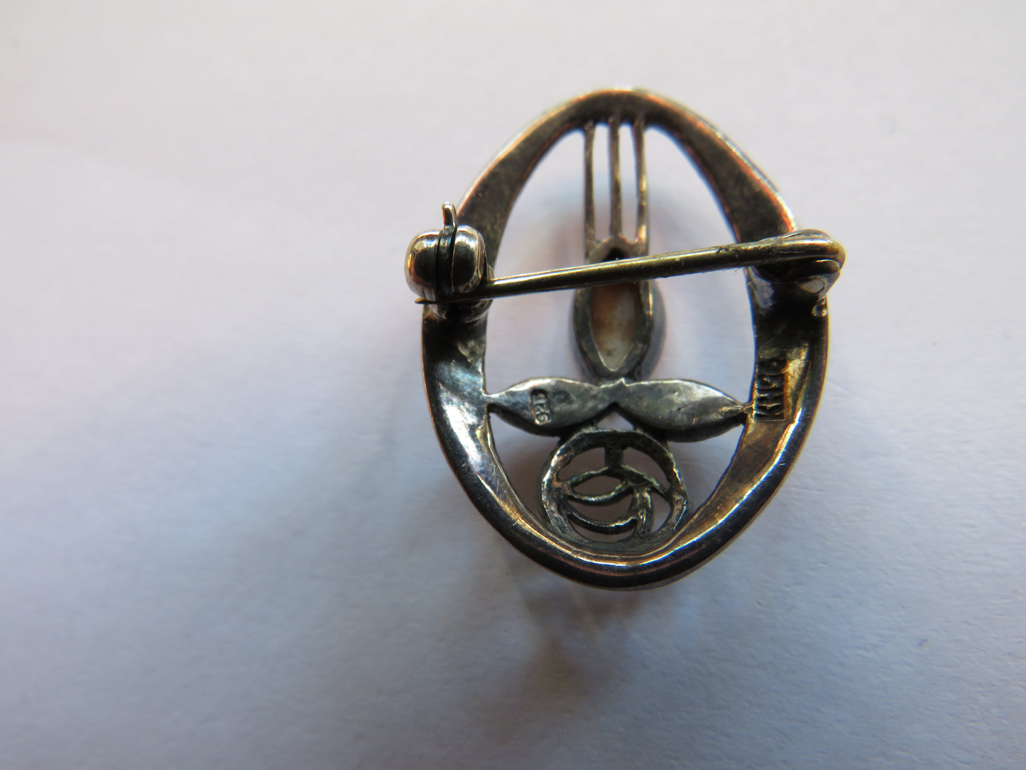 Ladies Sterling Silver Brooch Charles Rennie Mackintosh Style By Kit Heath