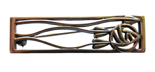 Ladies Sterling Silver Brooch Charles Rennie Mackintosh Style By Carrick Jewellery