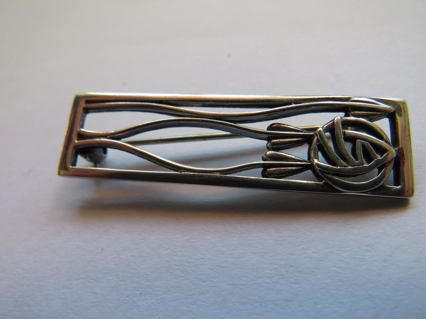 Ladies Sterling Silver Brooch Charles Rennie Mackintosh Style By Carrick Jewellery