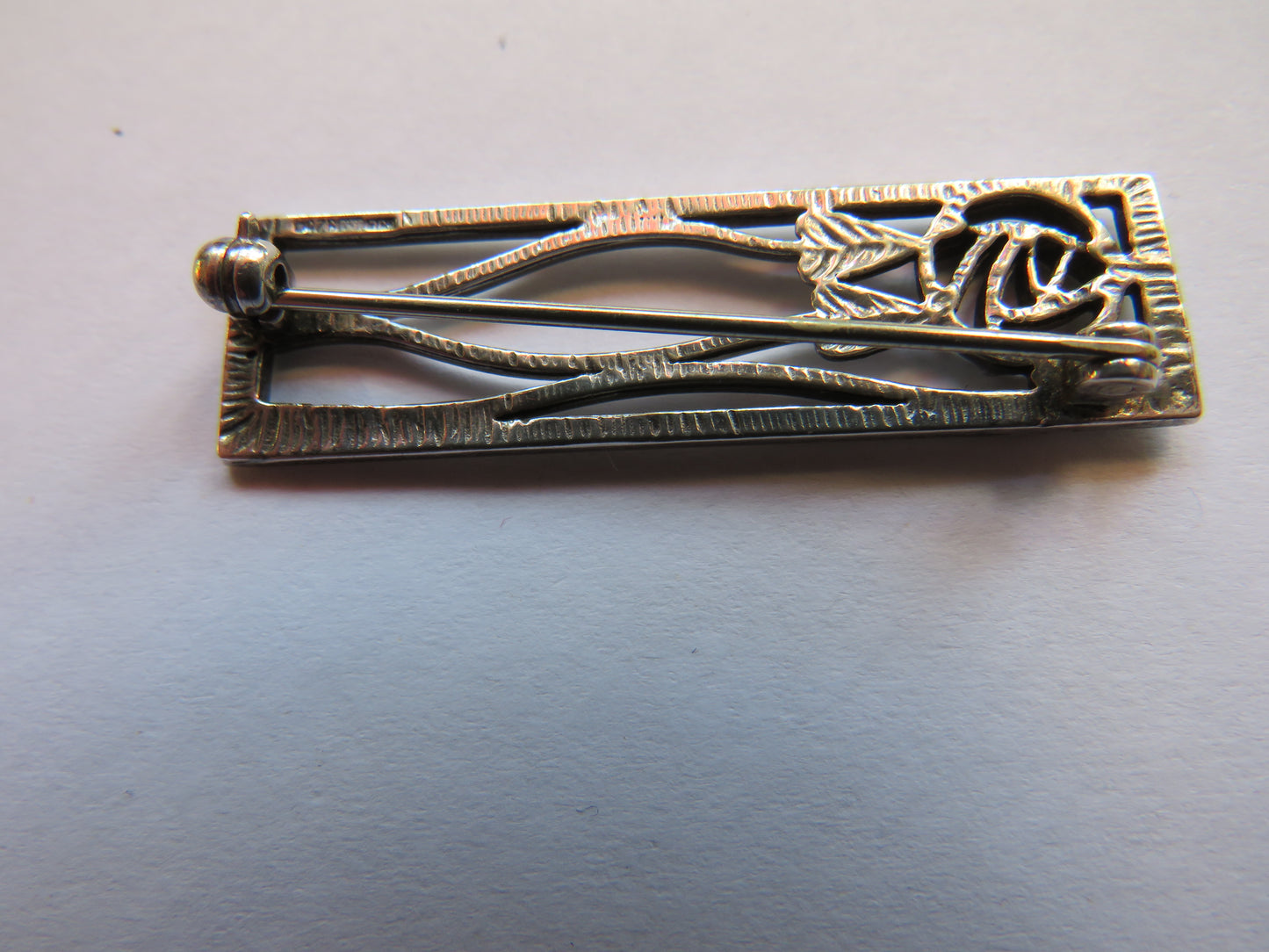 Ladies Sterling Silver Brooch Charles Rennie Mackintosh Style By Carrick Jewellery