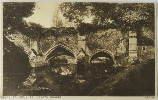 Vintage Postcard of Bury St. Edmunds, Abbots Bridge