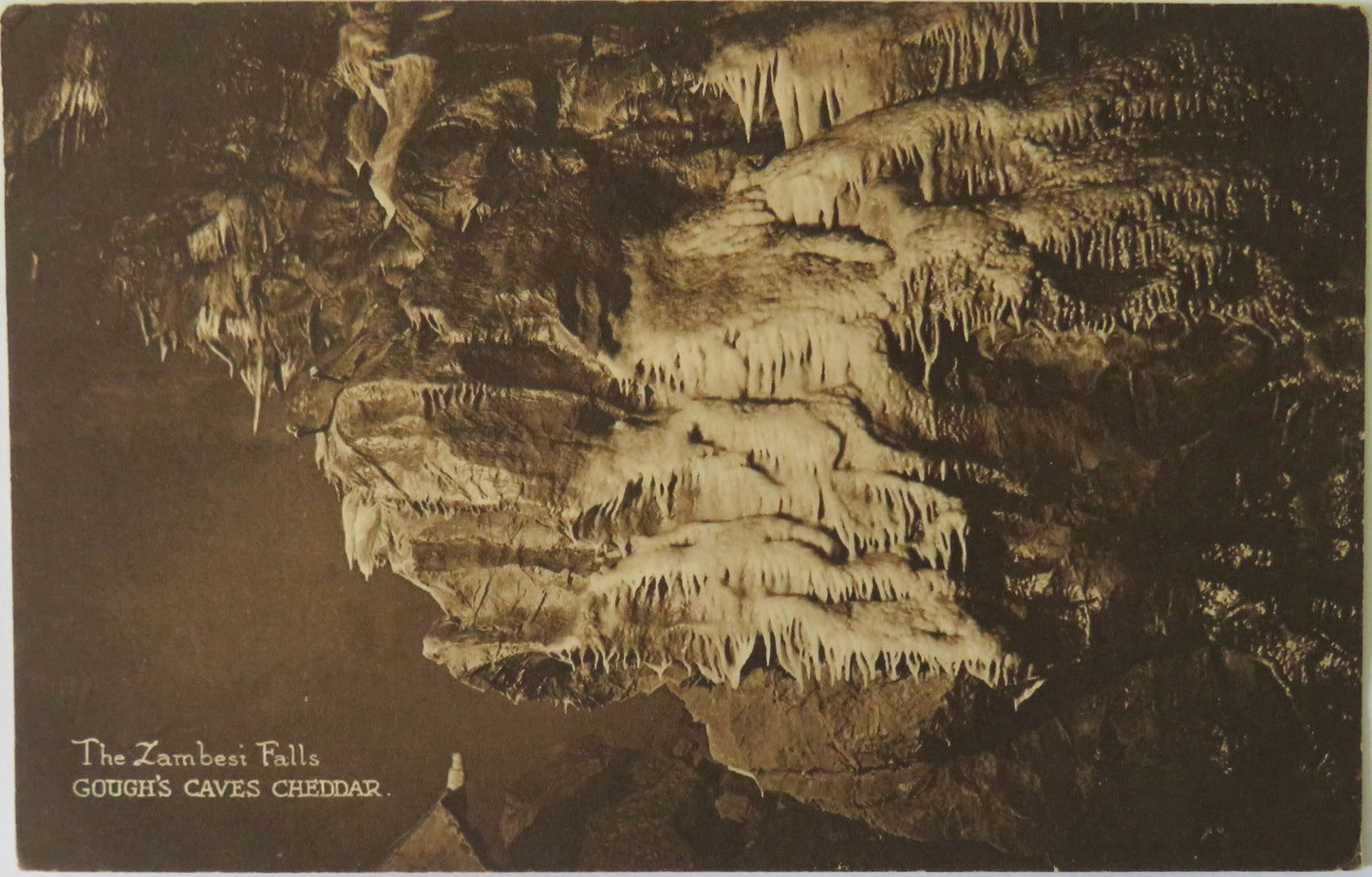 Vintage Postcard of The Zambesi Falls, Gough's Caves, Cheddar