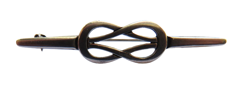 Ladies Sterling Silver Brooch By Malcolm Gray