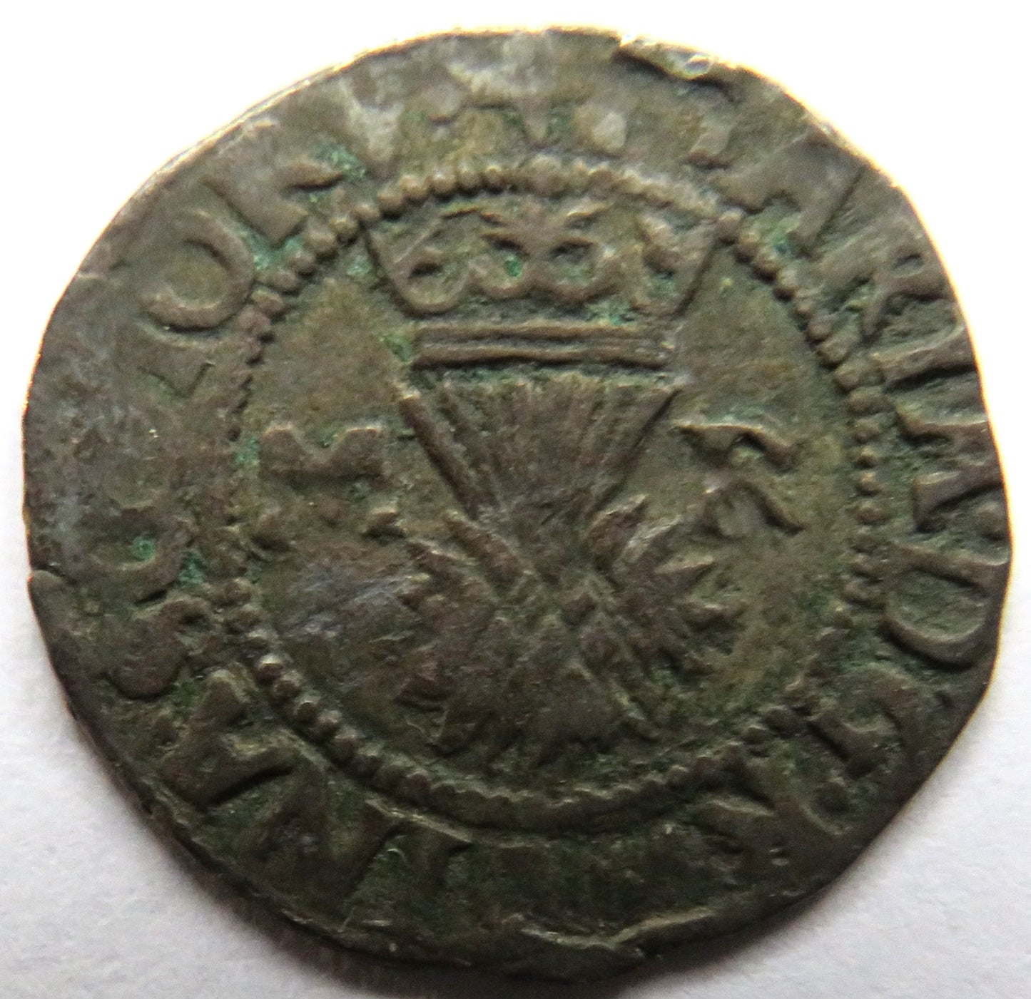 1542-1548 Mary Queen of Scots Bawbee Coin - Scotland