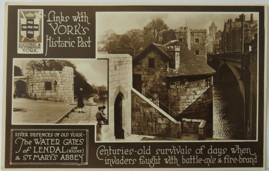Vintage Postcard of Links with Yorks Historic Past - Historic & Picturesque York