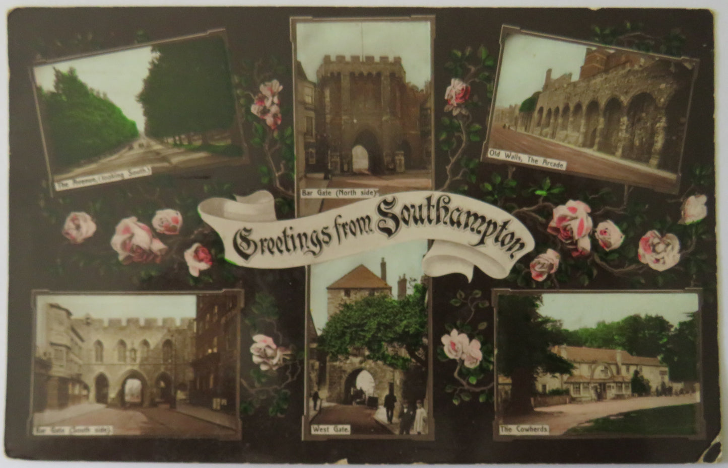 Vintage Multiview Postcard of Greetings from Southampton