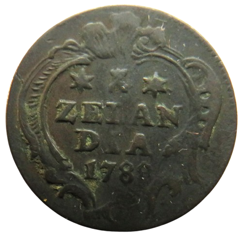 1788 Netherlands Province of Zeeland One Duit Coin