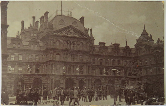 Vintage Postcard of Liverpool, The Exchange, 1904