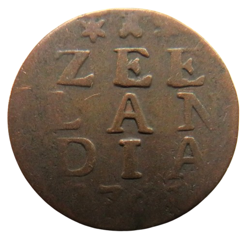 1760's Netherlands Zeeland One Duit Coin