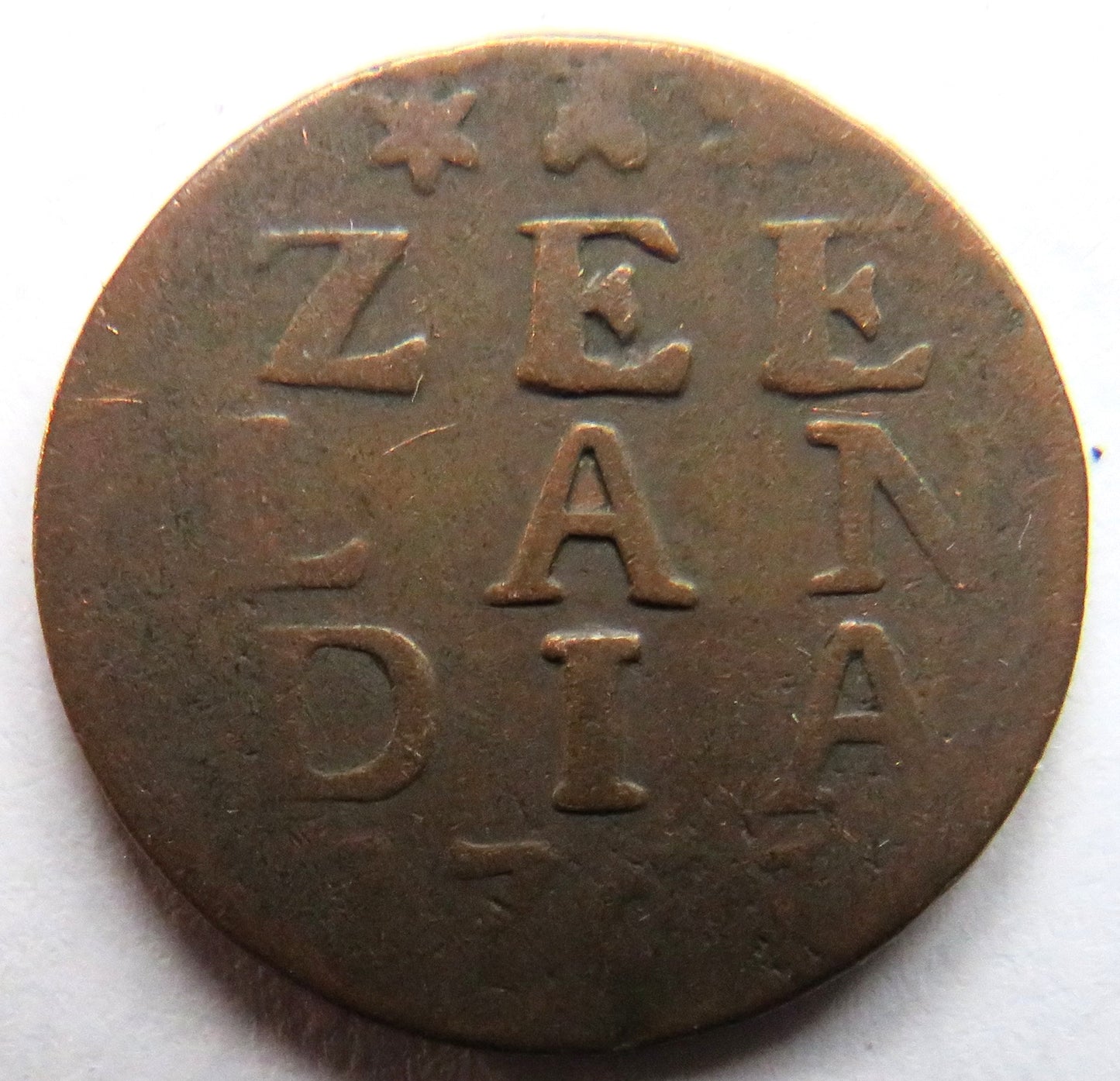 1760's Netherlands Zeeland One Duit Coin