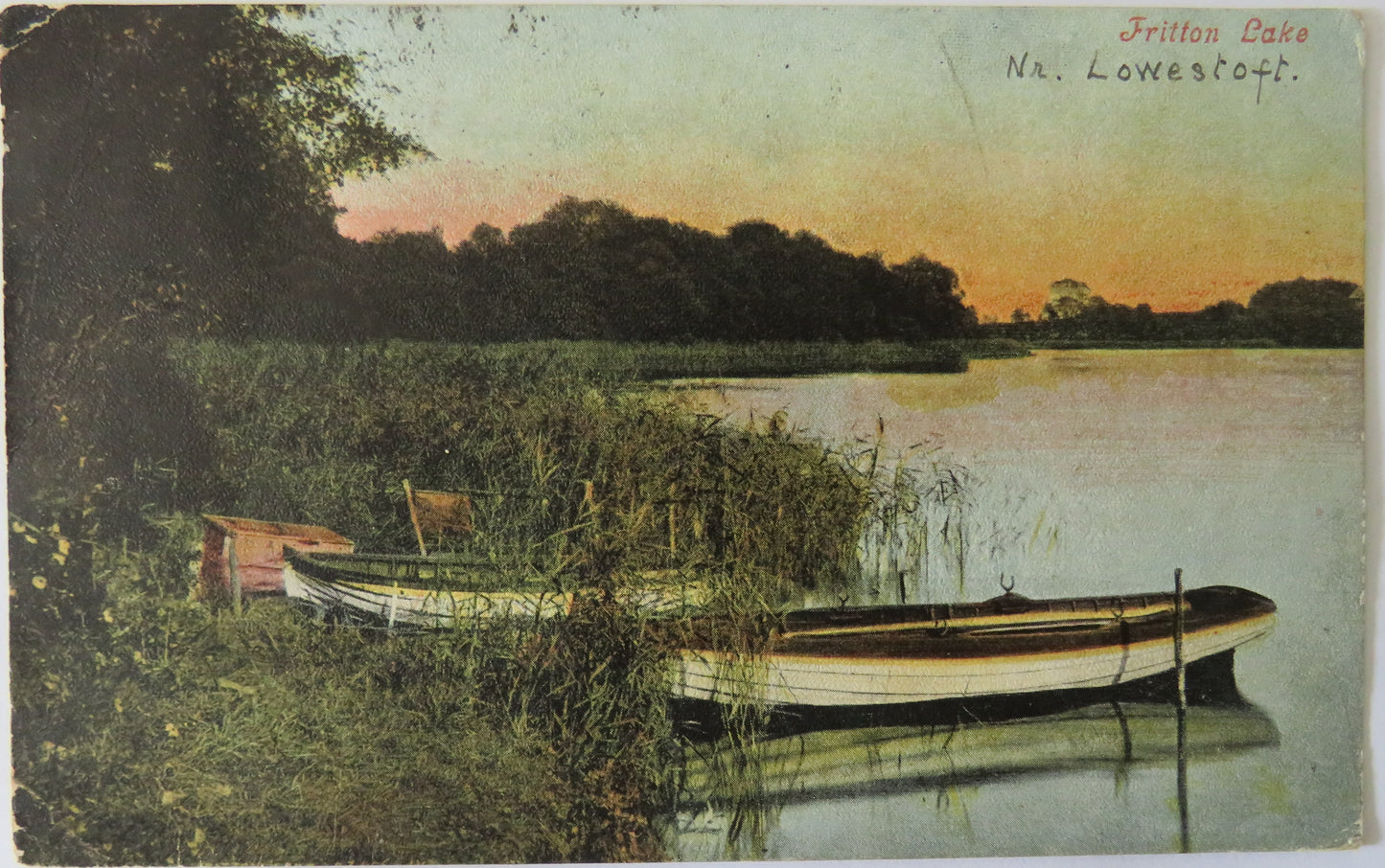 Vintage Postcard of Fritton Lake, Near Lowestoft, 1903