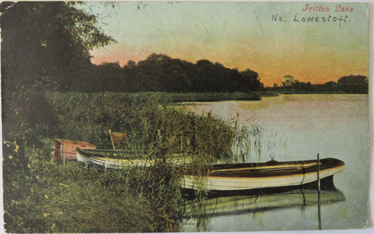 Vintage Postcard of Fritton Lake, Near Lowestoft, 1903
