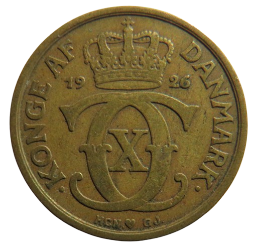 1926 Denmark One Krone Coin