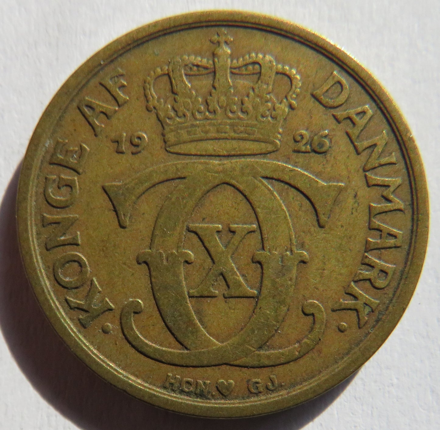 1926 Denmark One Krone Coin