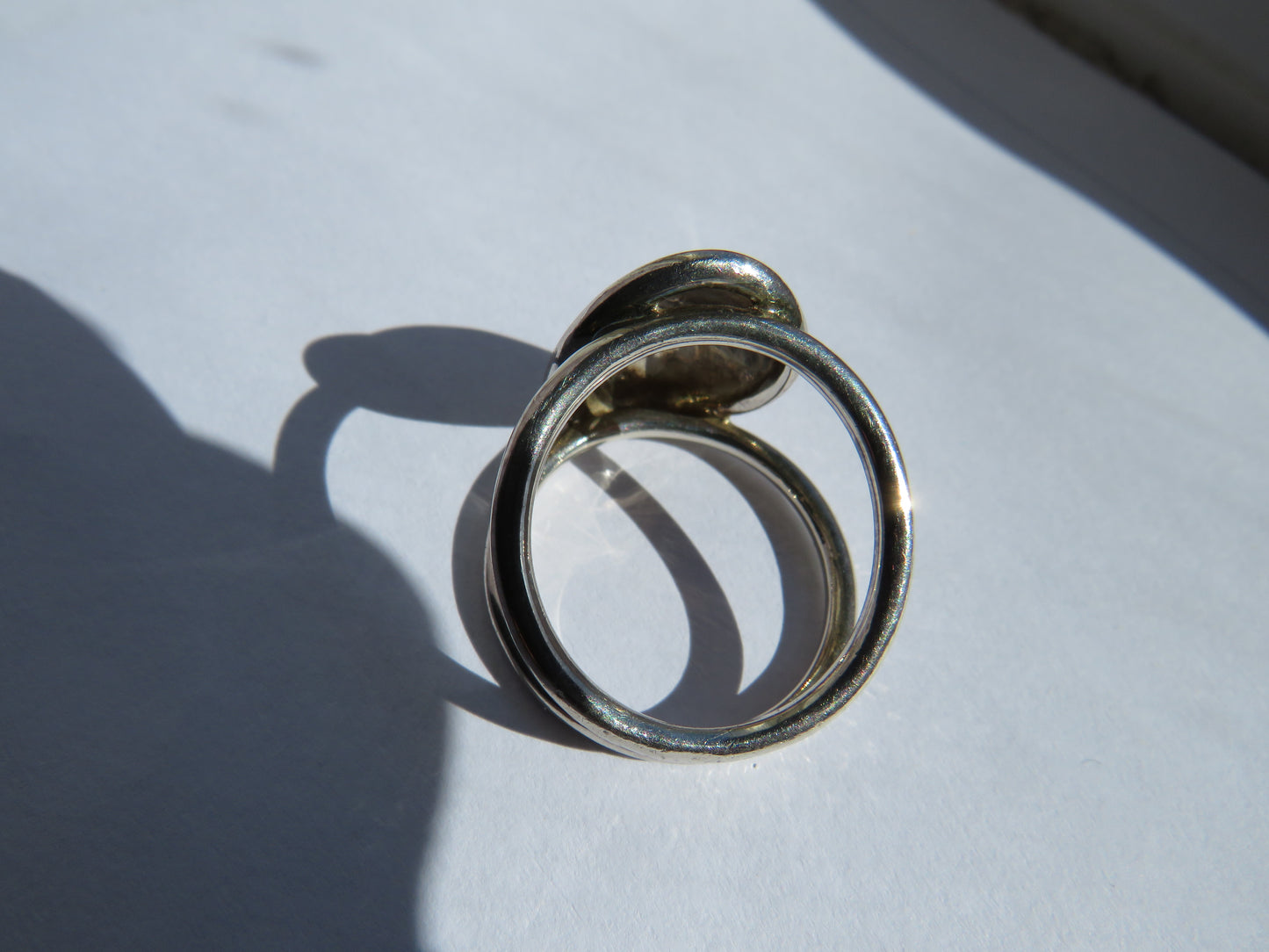Chunky Stylish Ladies Sterling Silver Ring By QVC UK Size S & 1/2