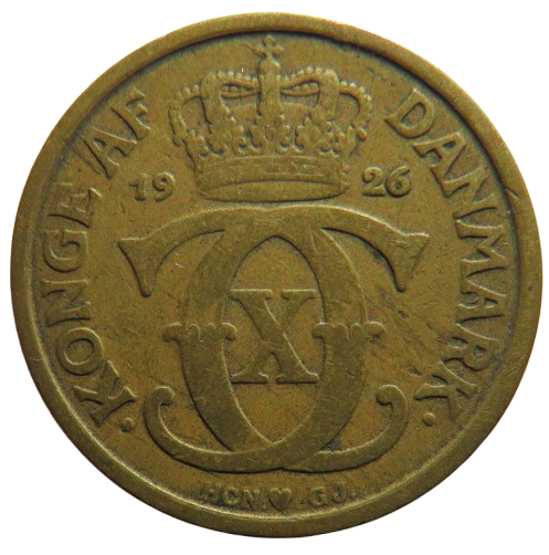 1926 Denmark One Krone Coin