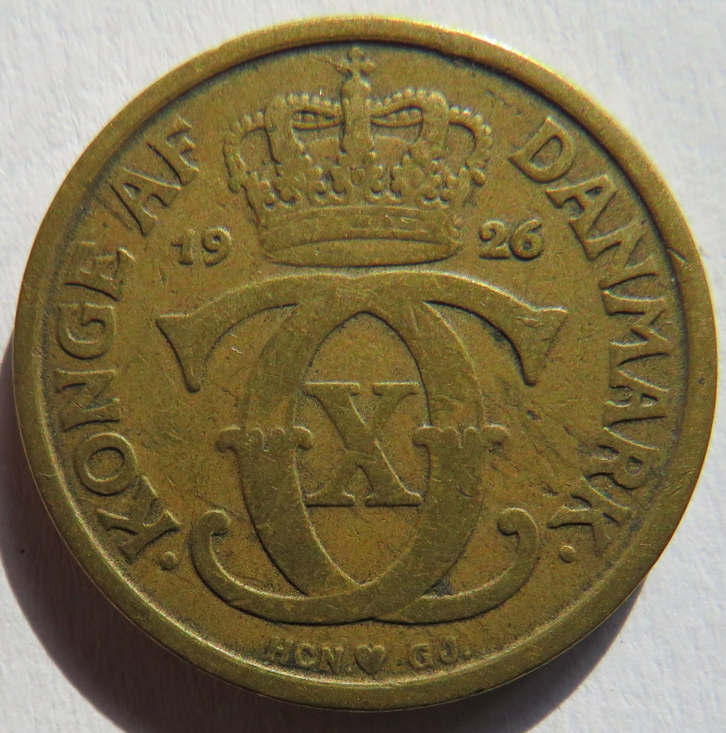 1926 Denmark One Krone Coin