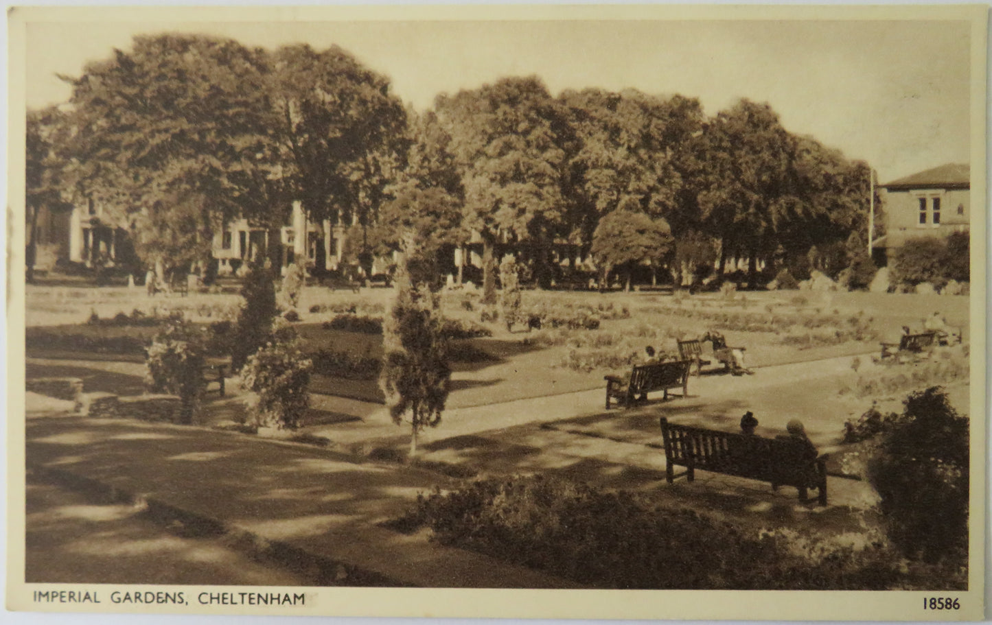 Vintage Postcard of Imperial Gardens, Cheltenham