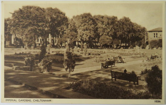 Vintage Postcard of Imperial Gardens, Cheltenham