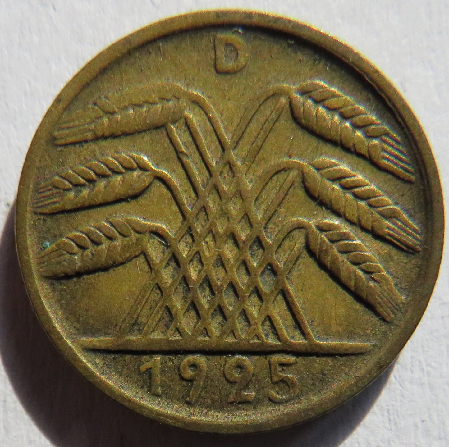 1925-D Germany - Weimar Republic 5 Reichspfennig Coin