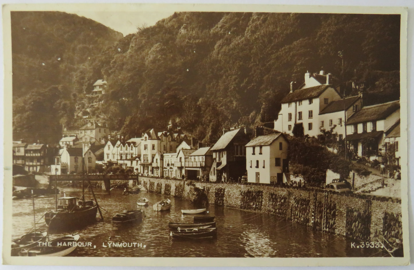 Vintage Postcard of The Harbour, Lynmouth