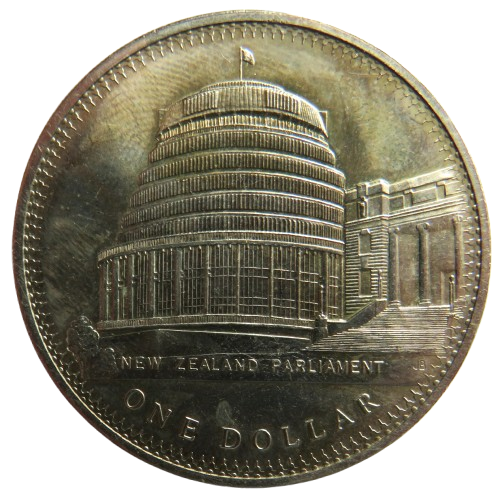 1978 New Zealand $1 One Dollar Coin - Parliament