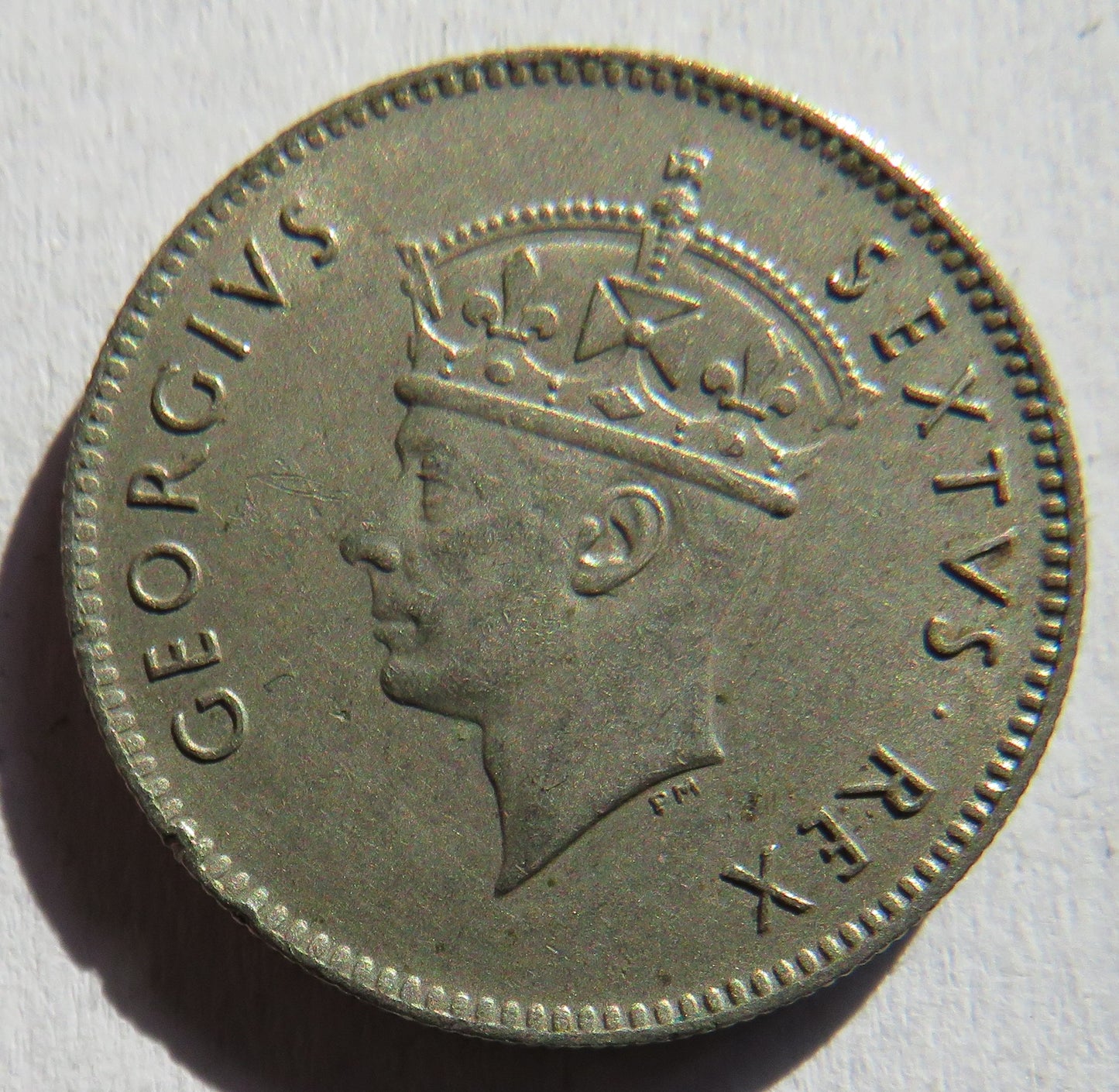 1949 King George VI East Africa 50 Cents Coin