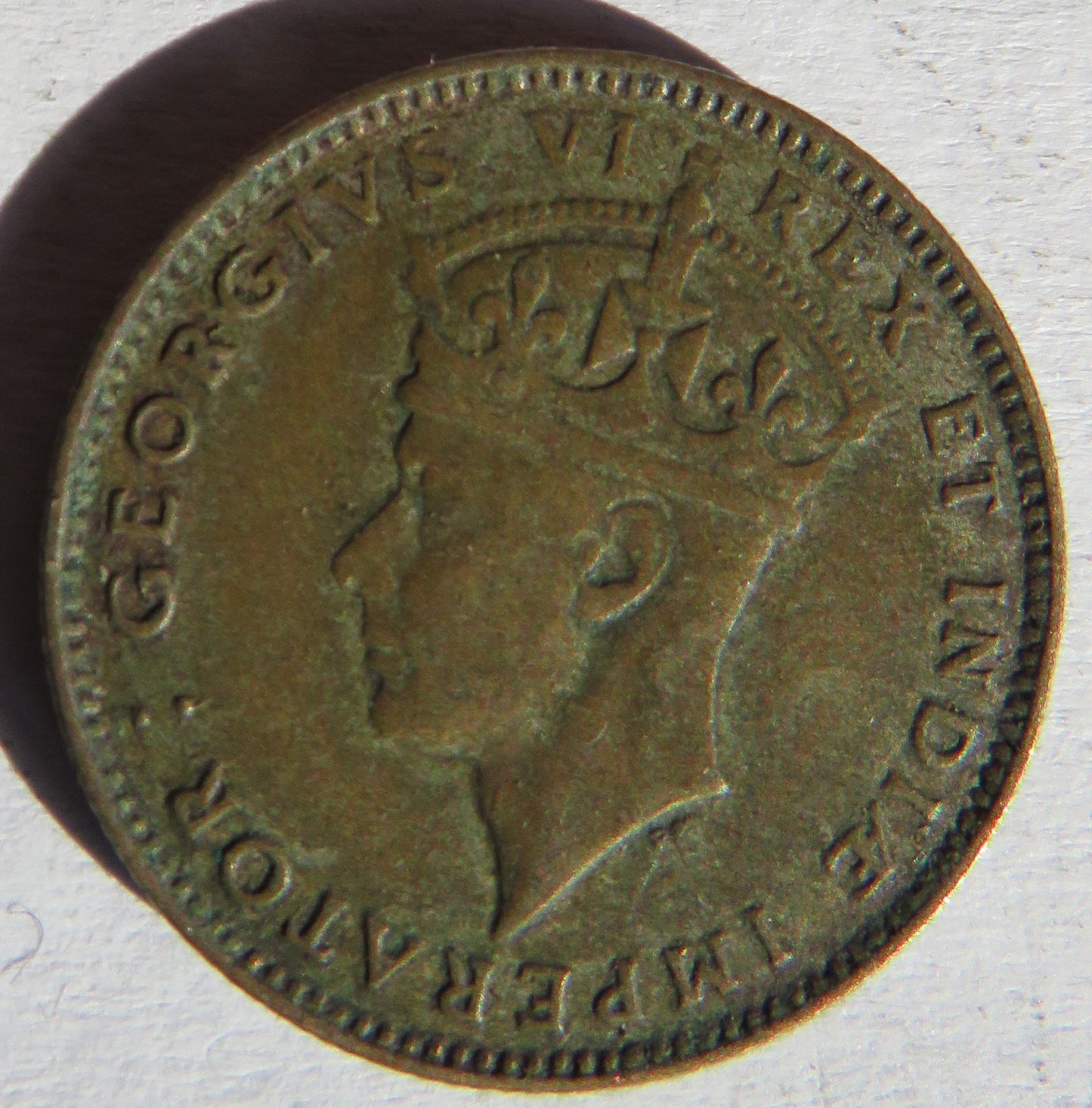 1937 King George VI East Africa 50 Cents Coin