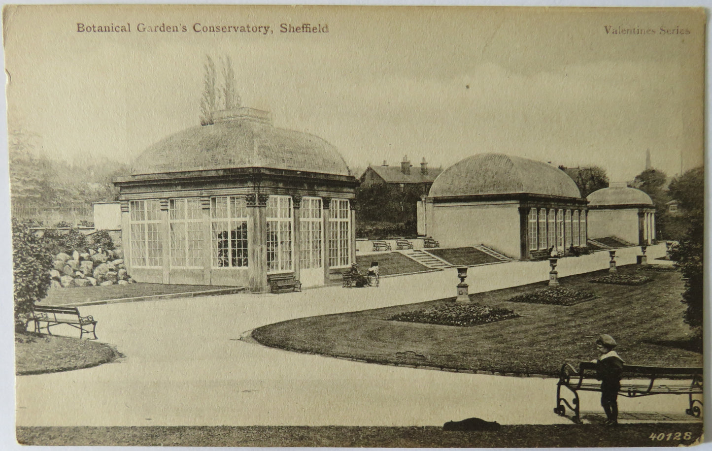 Vintage Postcard of the Botanic Garden's Conservatory, Sheffield